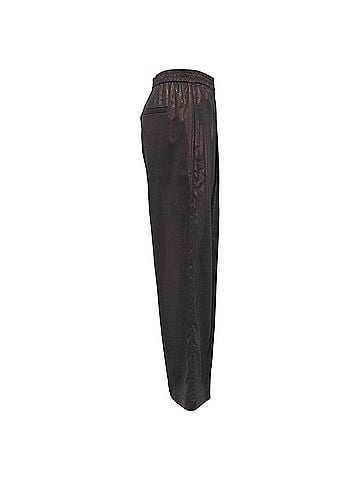Brunello Cucinelli Brunello Cucinelli Metallic Wide-Leg Trousers in Brown Polyester (view 2)