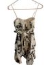 Ruby Rox 97% Cotton 3% Spandex 100% Polyester Floral Black White Casual Dress Size S - photo 2