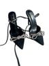 Lulus Black Silver Heels Size 7 - photo 1