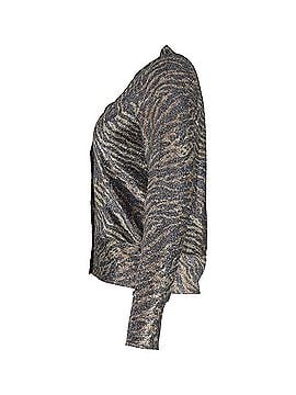 Ganni Ganni Lurex Jersey Cardigan in Animal Print Polyester (view 2)