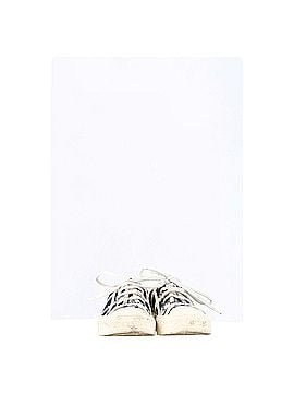 Christian Dior Dior D-Stripes Walk 'N' Dior Low-Top Sneakers in Multicolor Canvas (view 2)