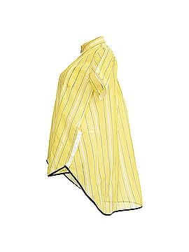 Sacai Sacai Striped Loose-Fit Shirt in Yellow Polyester (view 2)