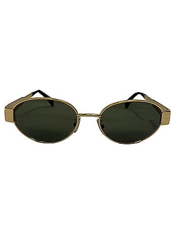 Céline Celine Triomphe Sunglasses in Gold Metal (view 1)