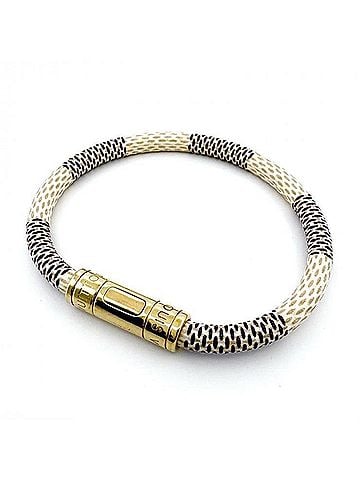 Louis Vuitton Louis Vuitton Damier Azur Bracelet M6607E (Bracelet Keep It) (view 1)