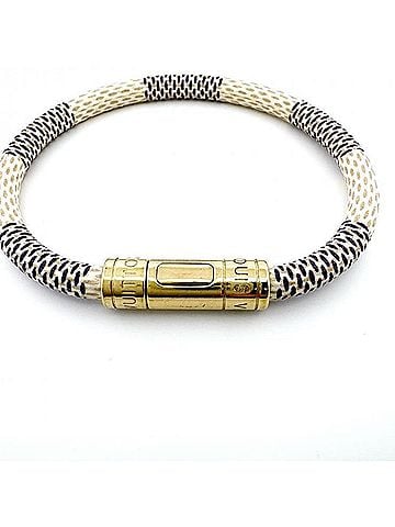 Louis Vuitton Louis Vuitton Damier Azur Bracelet M6607E (Bracelet Keep It) (view 2)