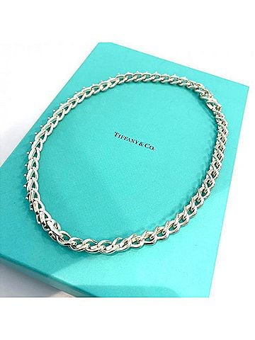 Tiffany & Co. Tiffany &amp; Co. Forge Medium Link Necklace, Ag925 Sterling Silver, 131.3g (view 1)