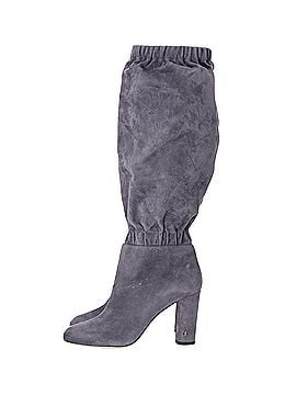 Jimmy Choo Jimmy Choo Maxyn 85 Knee-high Boots in Grey Suede (view 2)