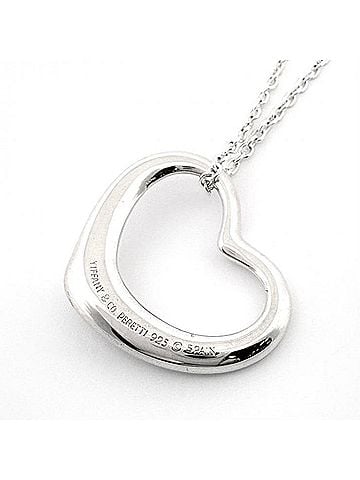 Tiffany & Co. TIFFANY&amp;Co. Open Heart Elsa Peretti Necklace, Ag925 Silver, Tiffany &amp; Co. (view 2)