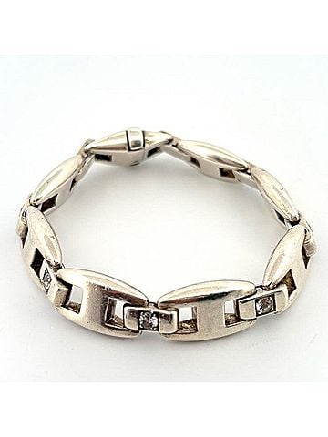 Hermès Hermes HERMES Bracelet Cassiopeia SV925 Silver 65g Vintage (view 1)