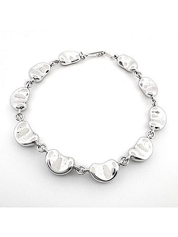 Tiffany & Co. TIFFANY&amp;Co. Elsa Peretti Bean Design Bracelet 10P Ag925 Tiffany (view 1)