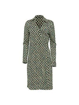 Diane von Furstenberg Diane von Furstenberg Printed Wrap Dress in Green Silk (view 1)