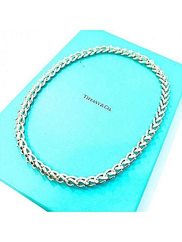 Tiffany & Co. Tiffany &amp; Co. Forge Medium Link Necklace, Ag925 Sterling Silver, 133.5g (view 1)