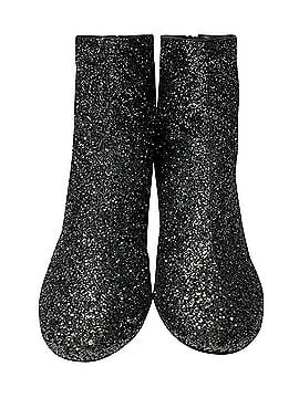 Isabel Marant Isabel Marant Ritza Glitter-coated Ankle Boots in Glitter Silver (view 2)