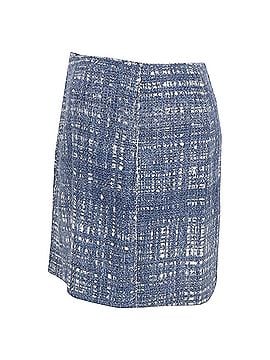 Prada Prada Mini Tweed A-Line Skirt in Blue Cotton (view 2)