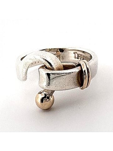 Tiffany & Co. TIFFANY&amp;Co. Hook &amp; Eye Ring, K14YG, Vintage Tiffany (view 1)