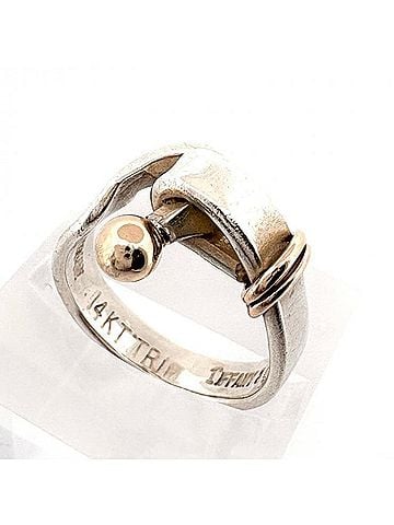 Tiffany & Co. TIFFANY&amp;Co. Hook &amp; Eye Ring, K14YG, Vintage Tiffany (view 2)