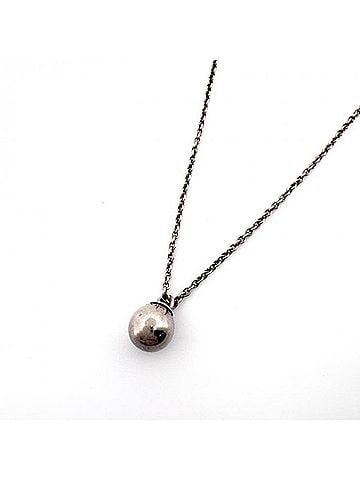 Tiffany & Co. Tiffany &amp; Co. Hardware Ball Necklace, Ag925 Silver (SV) (view 1)