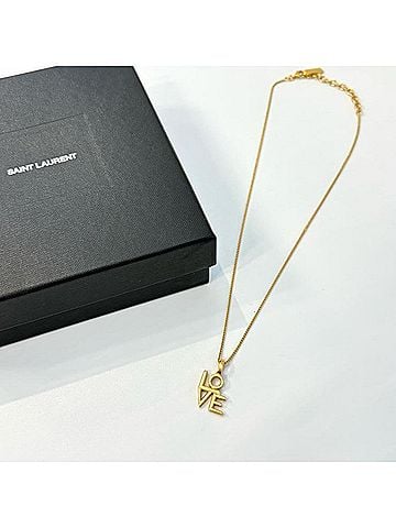 Yves Saint Laurent YVES SAINT LAURENT LOVE Chain Necklace Gold Yves Saint Laurent (view 1)