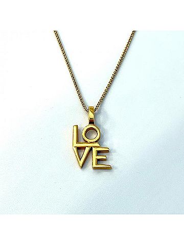 Yves Saint Laurent YVES SAINT LAURENT LOVE Chain Necklace Gold Yves Saint Laurent (view 2)