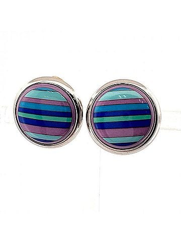 Hermès HERMES Enamel Border Earrings (view 1)
