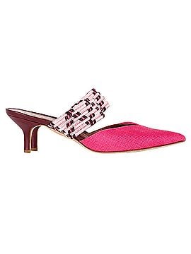 Malone Souliers Malone Souliers Woven Maisie Sandals in Pink Raffia (view 1)
