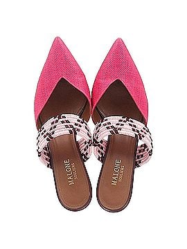 Malone Souliers Malone Souliers Woven Maisie Sandals in Pink Raffia (view 2)