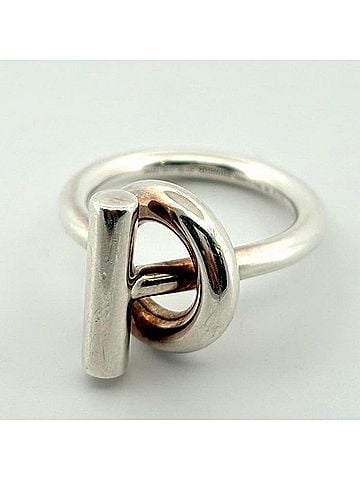 Hermès HERMES Echappé MM #58 Ag925 Ring (view 1)