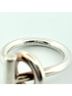 Hermès 100% Sterling Silver Silver Toned HERMES Echappé MM #58 Ag925 Ring One size - photo 2