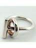 Hermès 100% Sterling Silver Silver Toned HERMES Echappé MM #58 Ag925 Ring One size - photo 5