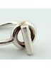 Hermès 100% Sterling Silver Silver Toned HERMES Echappé MM #58 Ag925 Ring One size - photo 6