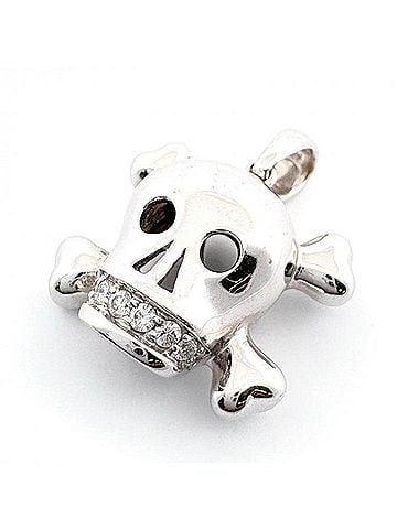 Christian Dior Christian Dior K18WG Diamond Fiancée de Vampire Pendant Top Skull (view 1)