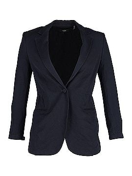 Theory Theory Elasticated Waist Blazer in Navy Blue Triacetate (view 1)