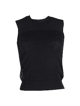 Lanvin Lanvin Mesh Top in Black Cotton (view 1)