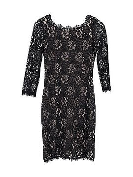 Diane von Furstenberg Diane Von Furstenberg Sheath Dress in Black Cotton Lace (view 1)
