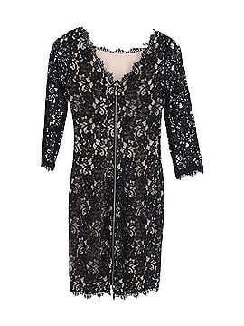 Diane von Furstenberg Diane Von Furstenberg Sheath Dress in Black Cotton Lace (view 2)