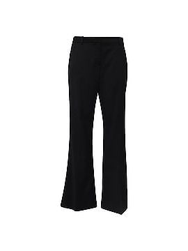 Theory Theory High-Rise Flared Trousers in Black Wool (view 1)