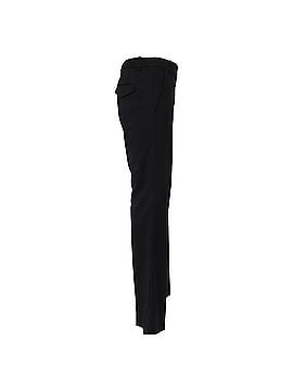 Theory Theory High-Rise Flared Trousers in Black Wool (view 2)