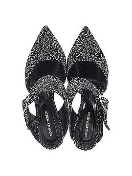 Nicholas Kirkwood Nicholas Kirkwood Bouclé Mules in Black Tweed (view 2)