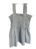 Aqua 100% Cotton Stripes Blue White Sleeveless Top Size L - photo 2