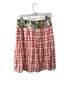 Maeve Checkered-gingham Floral Multi Color Casual Skirt Size 10 - photo 1