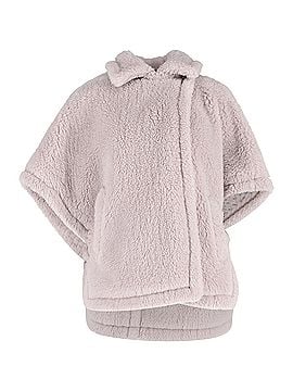 Max Mara Max Mara Tebe Teddy Cape in Light Grey Wool (view 1)