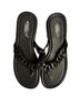 Seychelles Black Flip Flops Size 7 - photo 1
