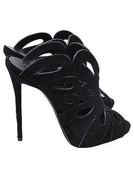 Giuseppe Zanotti Giuseppe Zanotti Butterfly Cutout Slide Sandals in Black Suede (view 1)