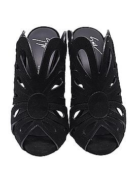 Giuseppe Zanotti Giuseppe Zanotti Butterfly Cutout Slide Sandals in Black Suede (view 2)