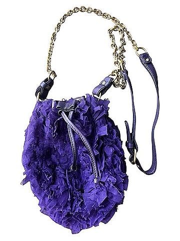 Juicy Couture Lila Chiffon Ruffle Pouchette Shoulder Bag (view 1)