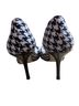 Guess Houndstooth Black White Heels Size 9 - photo 2