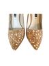 Alice + Olivia Floral Tan White Heels Size EU 40 - photo 6