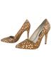 Alice + Olivia Floral Tan White Heels Size EU 40 - photo 5