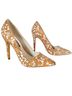 Alice + Olivia Floral Tan White Heels Size EU 40 - photo 1