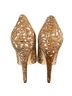 Alice + Olivia Floral Tan White Heels Size EU 40 - photo 2